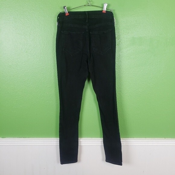 BUNDLE 2 Old Navy Denim High Rise Blue Black Skinny Jeans Size 0 - Picture 2 of 11